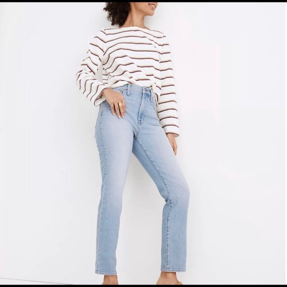 Madewell Perfect Vintage Jean (straight, long) in Fiore. 28x34 - Picture 2 of 4